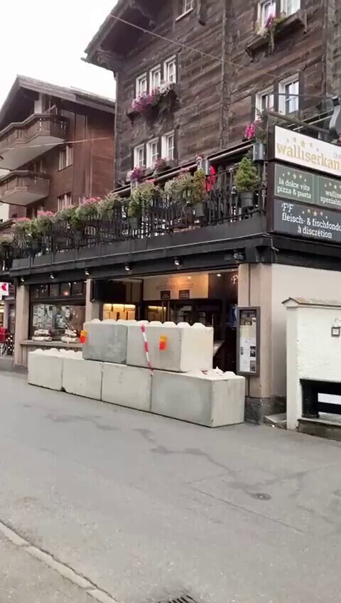 The owner of the Walliserkanne Restaurant in Zermatt, Switzerland refused to abide by "covid laws", ...