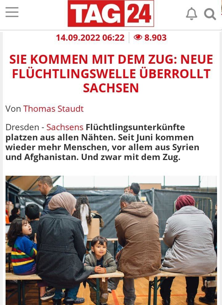 Bisher medial verschwiegen: Neue Asylwelle aus Syrien und Afghanistan bricht über Sachsen herein!

S...