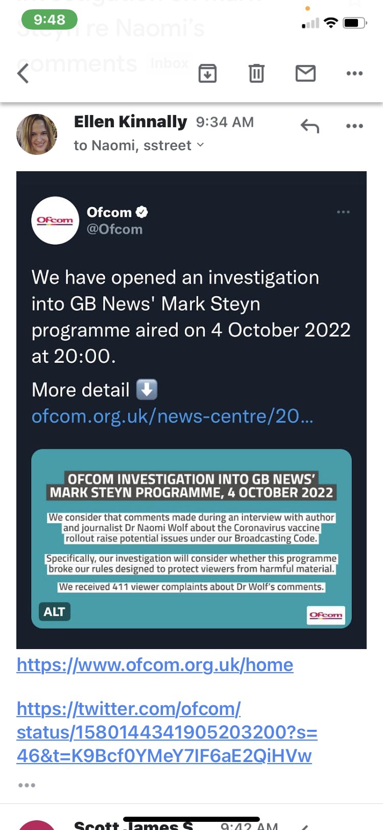 @OfCom opened an investigation into @GBNews for airing my warnings about reproductive harms from the...