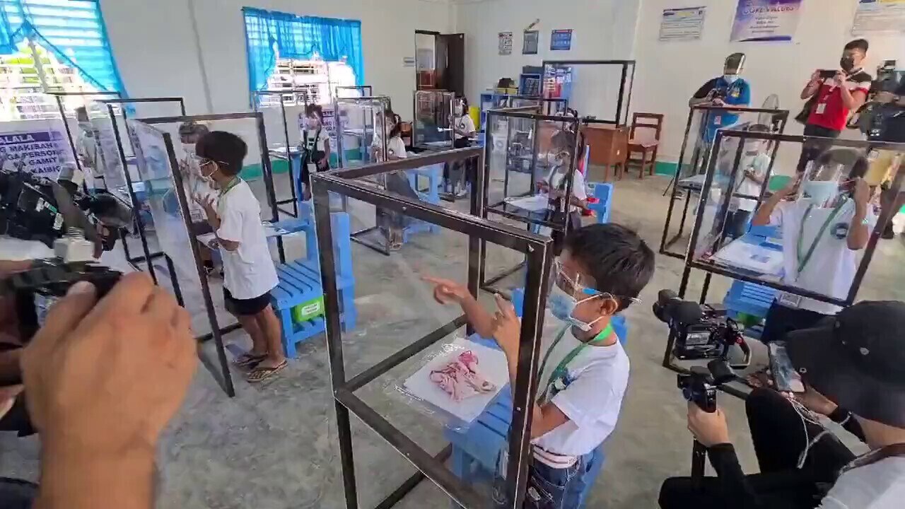 Children in the Philippines have finally gone back to school after prolonged lockdowns, straight int...