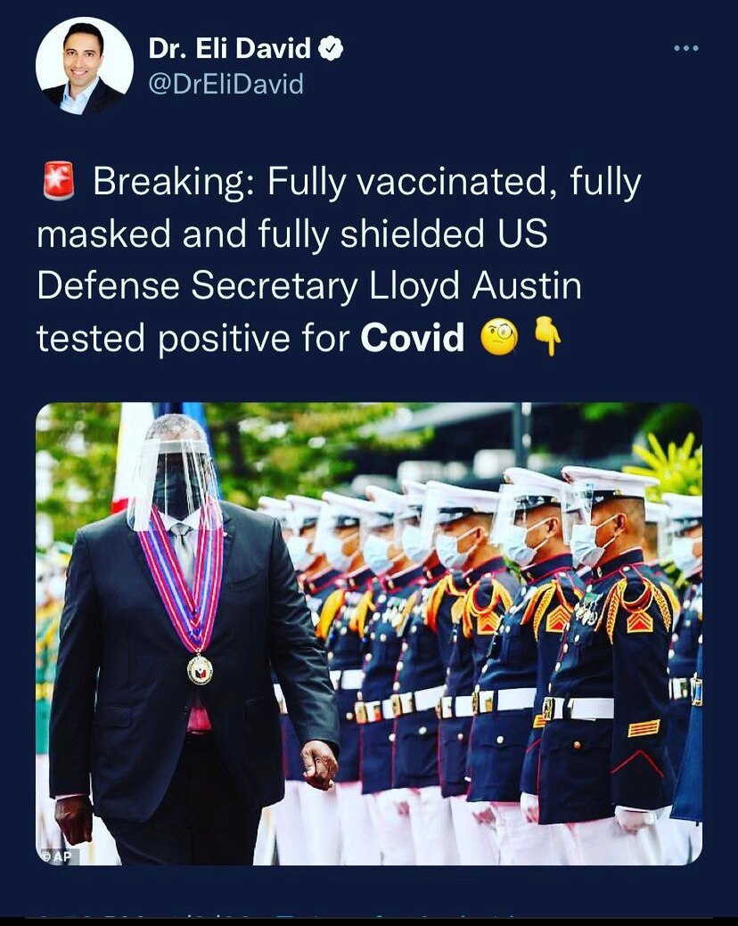 He had an Iron Man suit on and still go covid! Masks don't work people. Wake up and learn to live wi...