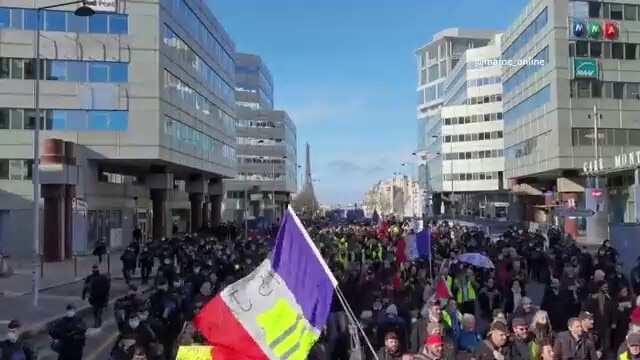 A sea of people hit the streets of Paris against Macron's disastrous covid policies, which are destroying their way of life.