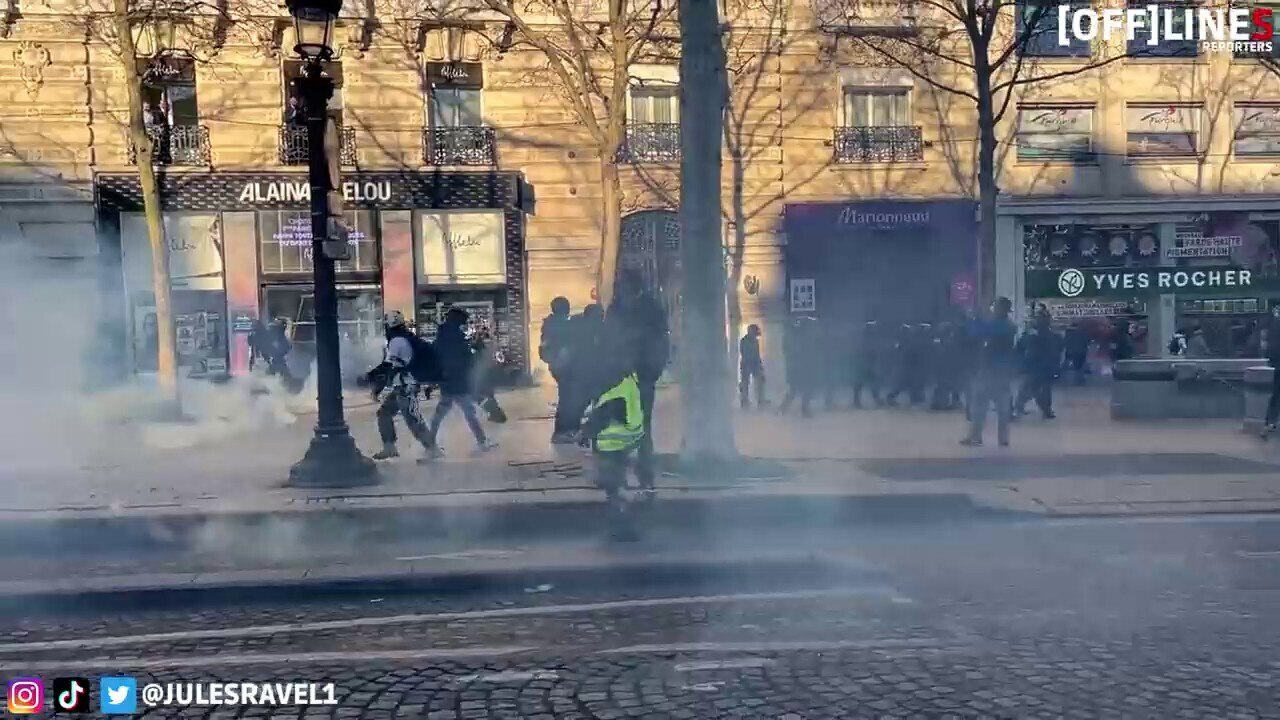 In Paris, police continue to deploy tear gas while families and children are present.

The governmen...