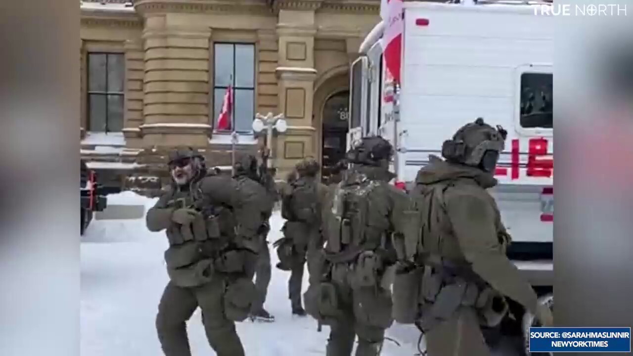 Protester arrested at gunpoint in Ottawa from a truck with 'liberte'(freedom)painted on the side, speaks volumes in itself.