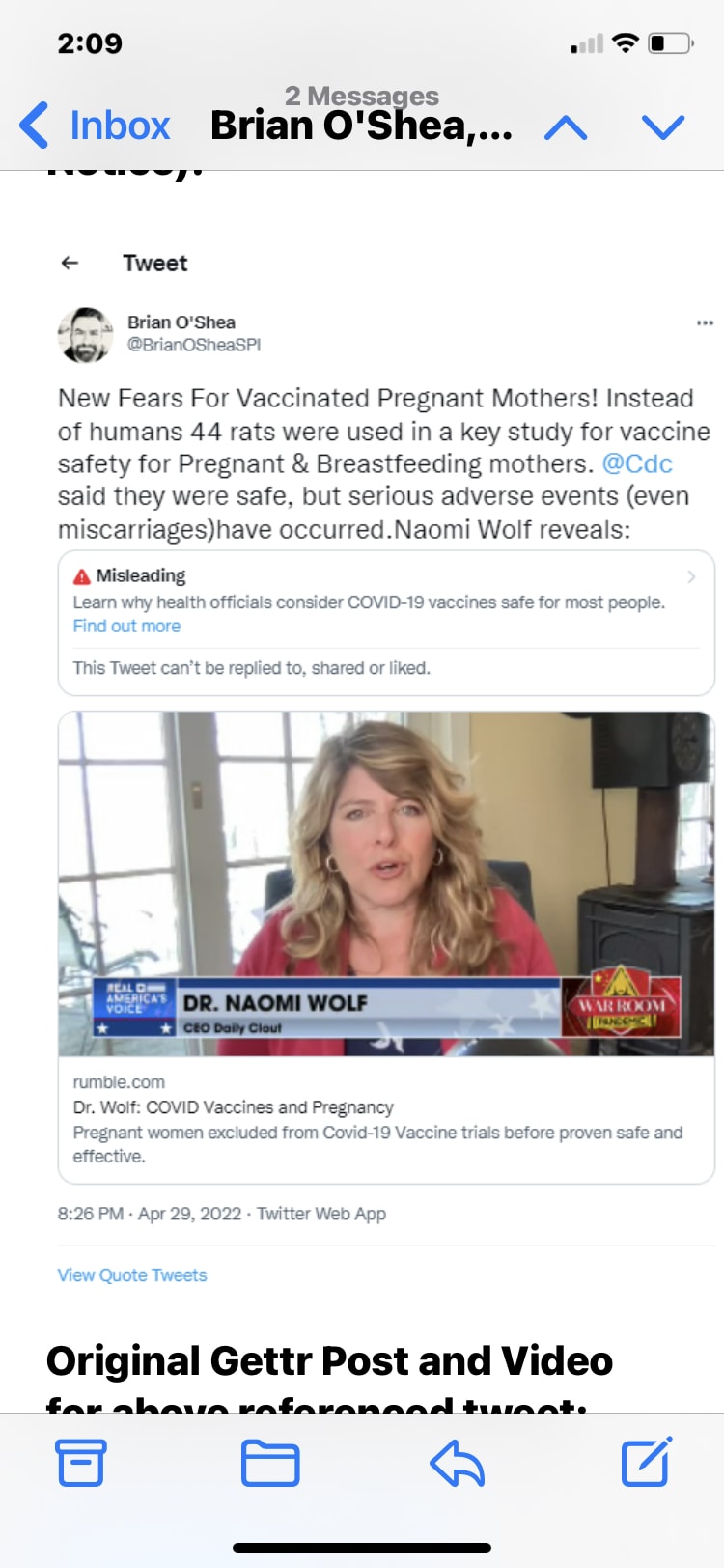 My husband suspended from Twitter for posting this @WarRoom interview of mine about a report  writte...