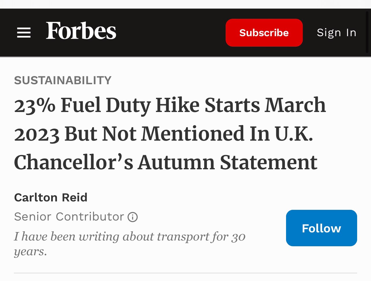 Drivers being punished through massive fuel tax increases. This Government really hates you!