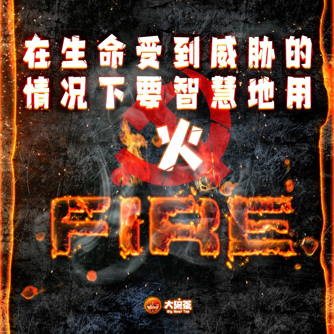 在生命受到威胁的情况下要智慧地用火。
🔥🔥🔥

#MilesGuo #新中国联邦 #爆料革命 #takedowntheccp #大碗茶 #华盛顿dc农场  #清零隔离 #灭共