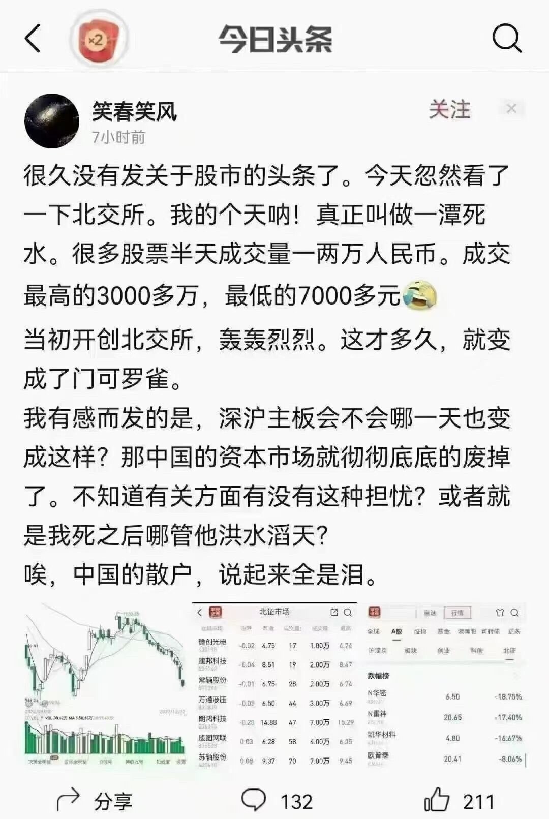 习总加速师太厉害了，搞啥啥烂尾
#北交所
#习近平