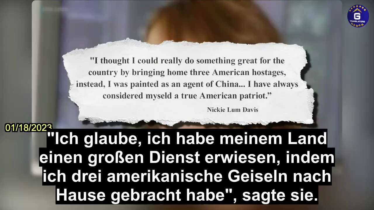 【DE】01/18/2023 Nickie Lum Davis wurde zu zwei Jahren Gefängnis verurteilt, weil sie es versäumt hatte, sich als ausländische Lobbyistin zu registrieren, als sie 10 Millionen Dollar vom ehemaligen Premierminister Malaysias und der chinesischen Regierung erhielt, um den ehemaligen Präsidenten Donald Trump und das Justizministerium bei ihren Entscheidungen über die Abschiebung eines chinesischen Milliardärs, der in den USA im Exil lebt, zu beeinflussen.
#GTranslators_1