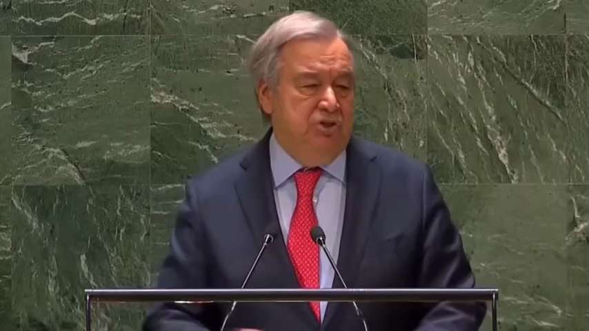 NOW - UN Secretary-General: "We'll call for action from everywhere with influence on the spread of 'mis- and disinformation' on the Internet."