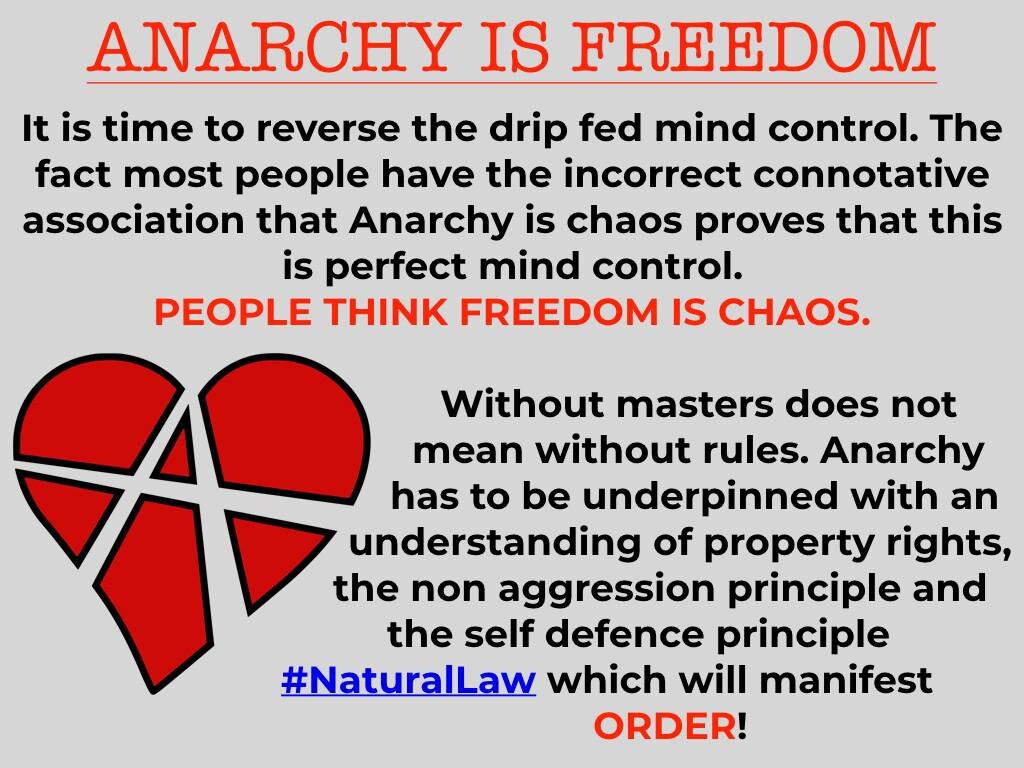 Anarchy is Freedom

https://nmil.blog/2023/02/14/anarchy-is-freedom/

H/T Walden Call
Sunday, 5 Febr...