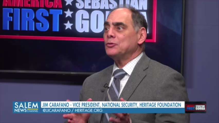 Lloyd Austin's Chinese boyfriend. 

James Carafano joins #AMERICAFirst

FULL INTERVIEW: http://bit.l...