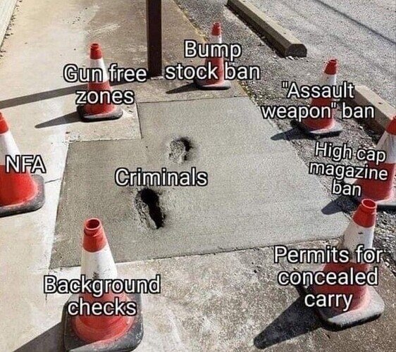 Laws do not protect us from criminals.  