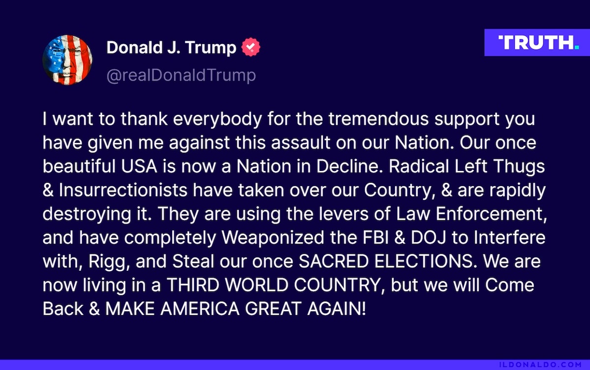 View il Donaldo Trumpo's post on GETTR. Join the discussion, share your thoughts, and connect with the community.