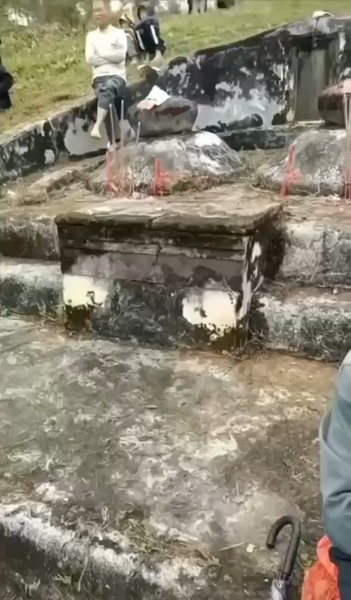 Chinese dance on the graves.