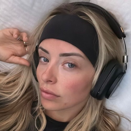 Calm woman and easy going