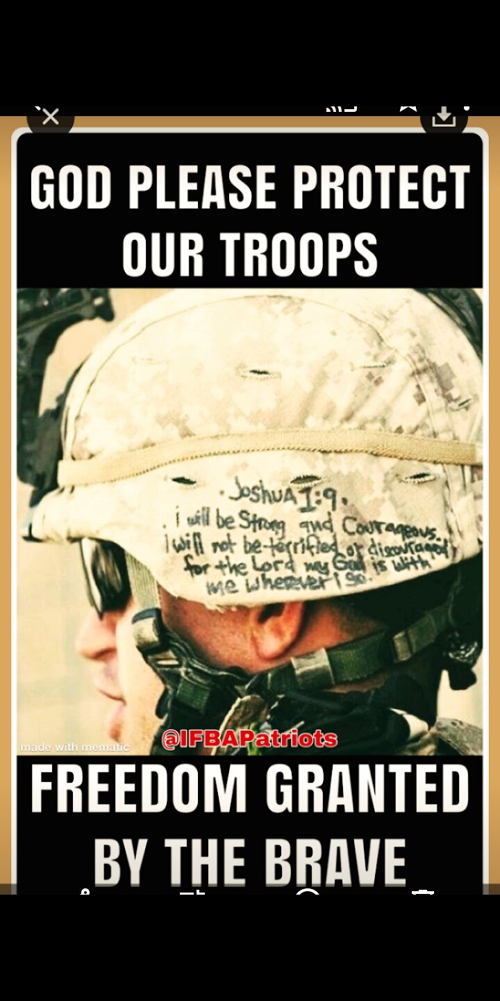 JESUS, BLESS OUR MILITARY AND KEEP THEM OUT OF HARM'S WAY.
PLACE YOUR ARM AROUND THEM LORD.
BRING TH...