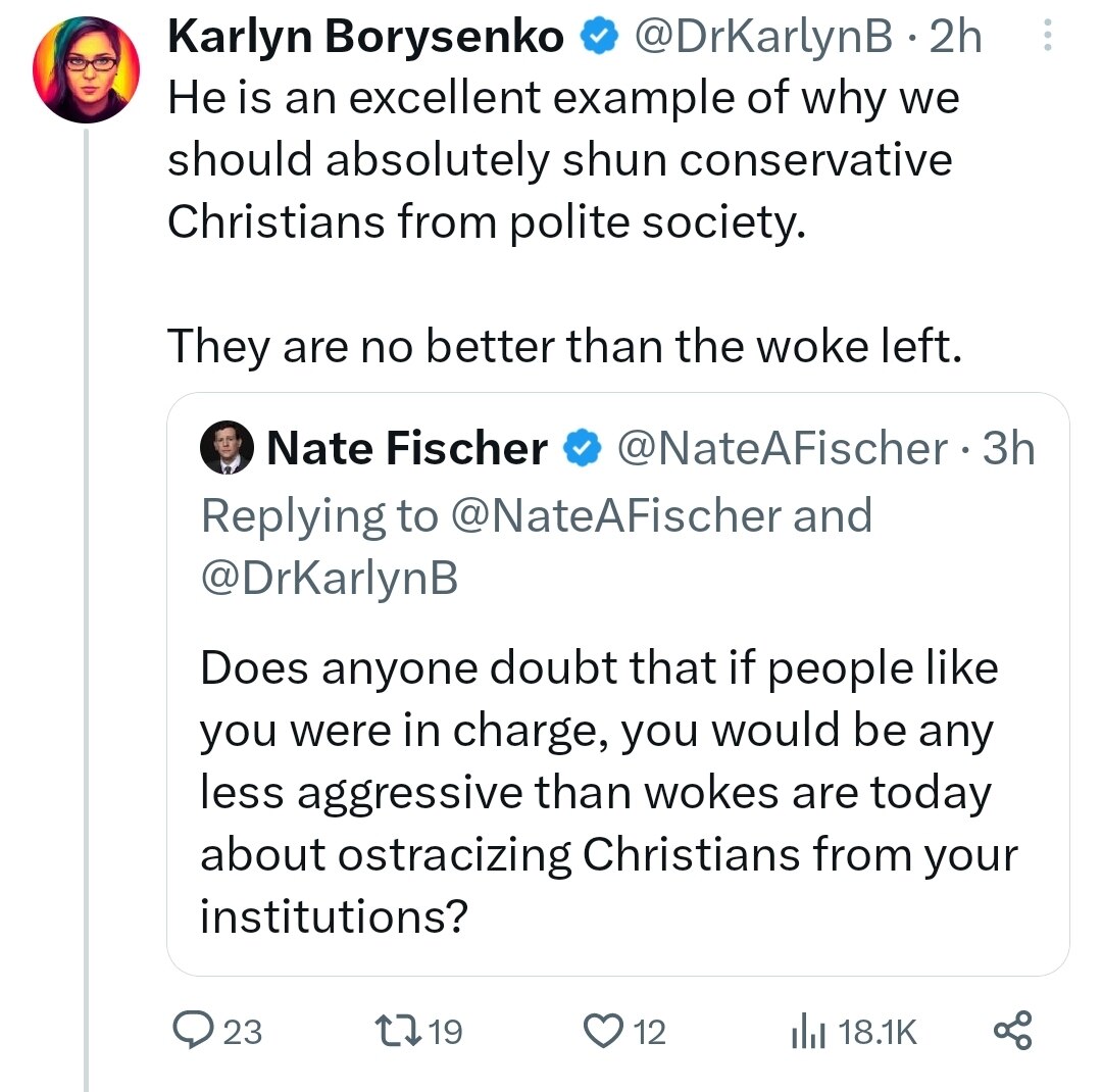 Reminder that two years ago Republicans were cheering on and supporting Dr. Karl and her quest for “...