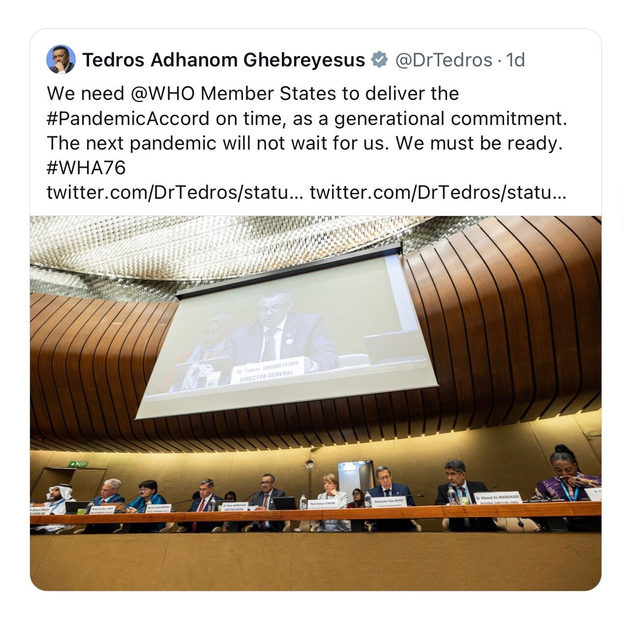 "The next pandemic will not wait for us. We must be ready."

This is the WHO's pretext to "strengthe...