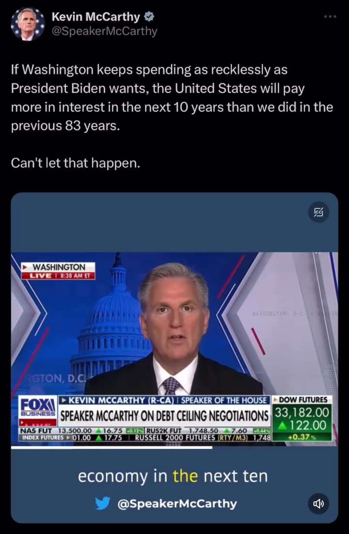 Dude MAGA Understands The Math…
Do You Understand:Hold The Line

https://twitter.com/speakermccarthy...