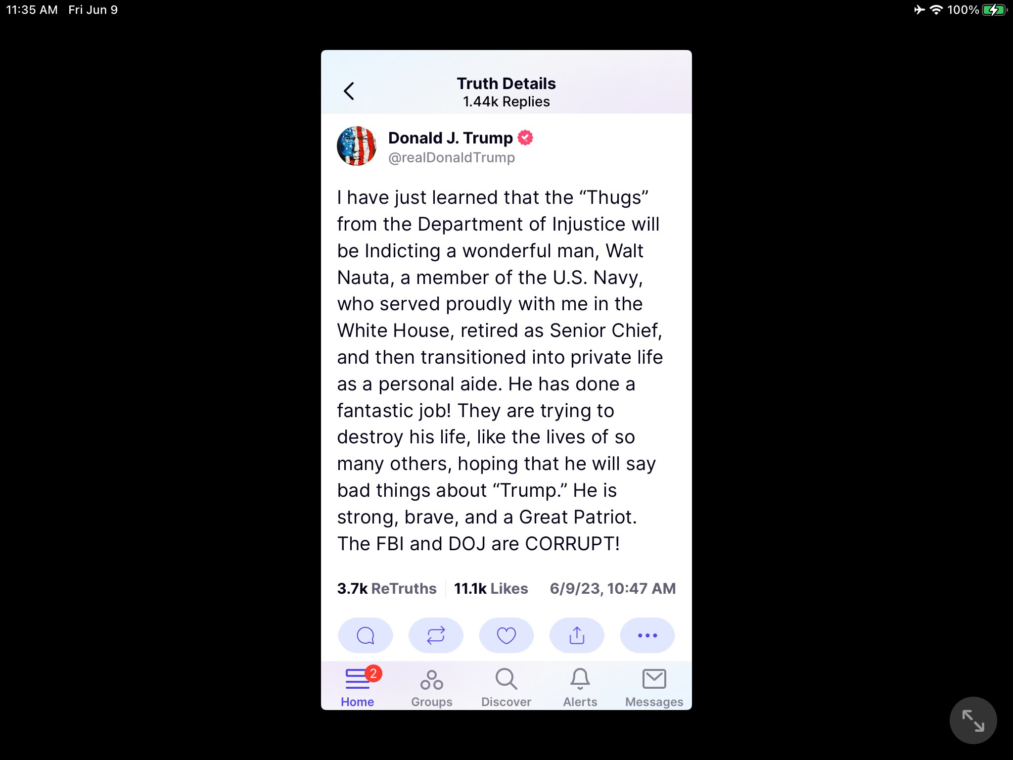 View jar45's post on GETTR. Join the discussion, share your thoughts, and connect with the community.