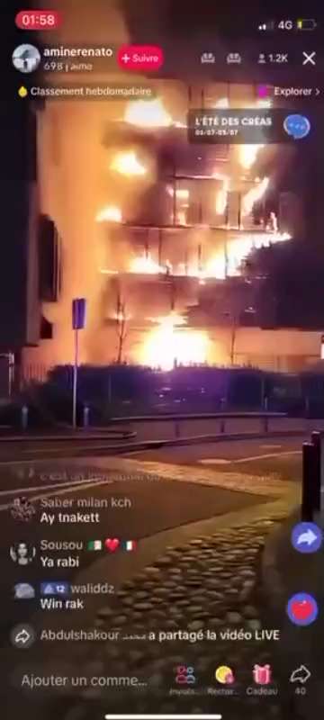 Fifth night of riots in France that appear to be an organized attempt to destroy the country from wi...