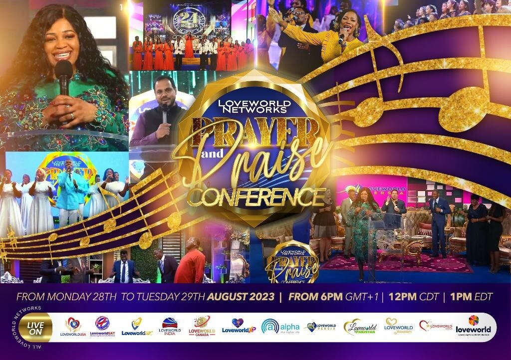 💥TOMORROW💥 Loveworld Networks Prayer & Praise Conference | 24 Hours Beginning at 1pm Eastern

Don'...