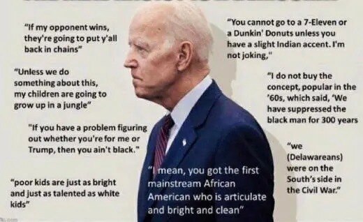 Some of Brandon's classic racist lines....
Imagine if Trump said any one of these 

#liberalhypocris...