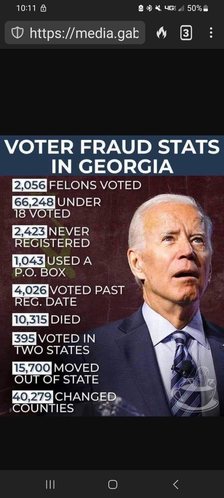 And if we don't stop them they'll steal this election too