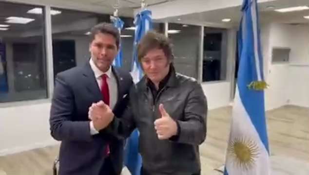 Milei just met with a producer of Sound of Freedom, who is running for President of Mexico, and sign...