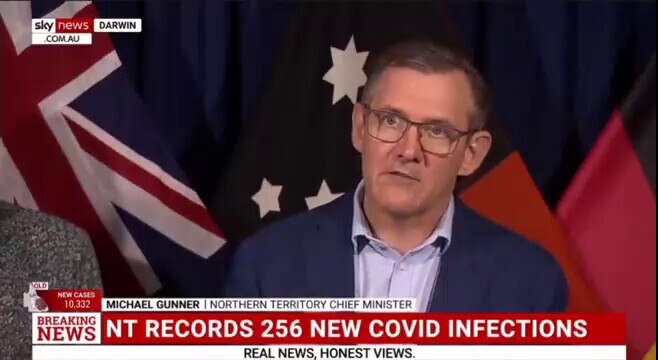 Australia's Northern Territory chief minister Michael Gunner says unvaccinated people may not go to ...