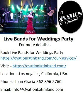 Hire Versatile Live Bands for Weddings Party In Los Angeles.
Ovation Latin band is the versatile Lat...
