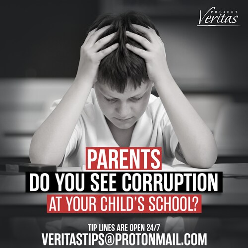 Parents, do you see corruption at your child's school?

Tip lines are open 24/7
veritastips@protonmail.com