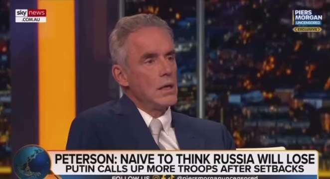 Watch: Jordan Peterson suggests it is naive to believe that Russia will lose. 

Do you agree?

FOLLOW 👉 @ResisttheMS