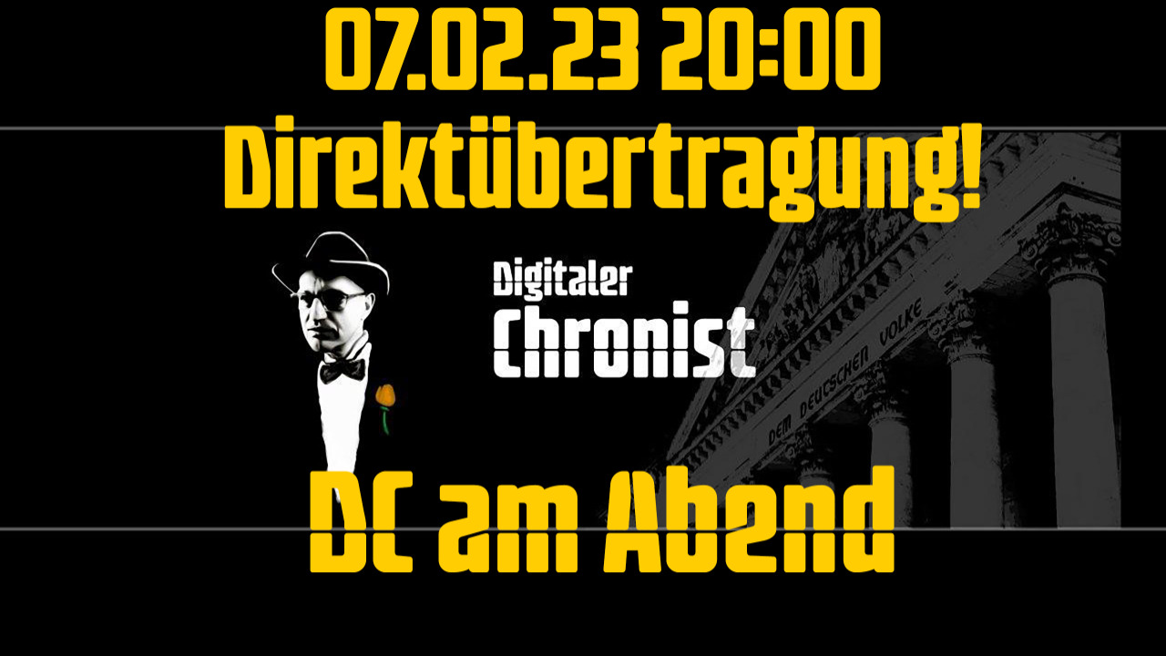 Auszeichnung vom 07.02.23 Direktübertragung! DC am Abend