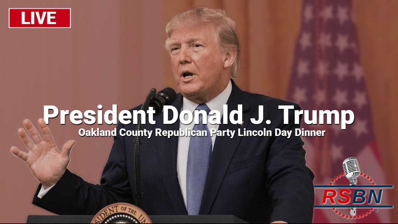 Former President Donald Trump will be the keynote speaker at the Oakland County Republican Party's Lincoln Day Dinner
Sunday, June 25th, 2023 at 5:00 PM ET

Learn how to diversify your retirement accounts with precious metals at https://birchgold.com/rsbn

Support a family owned American coffee business and get 20% off by going to https://blackoutcoffee.com/rsbn

Save $80 on a 4-week emergency food kit by going to http://prep2023.com

Collect all six physical Trump cards using the link below or text CARDS to 70301

https://www.physicaltrumpcards.com/trump-cards1685572894969?_ef_transaction_id=e4c516a0d6214b42856799d8b2f97c9c&affid=72&oid=89&utm_source=affiliatetraffic