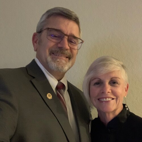 Ed is a retired Army Periontist.  Michelle is a retired Physical Therapist.