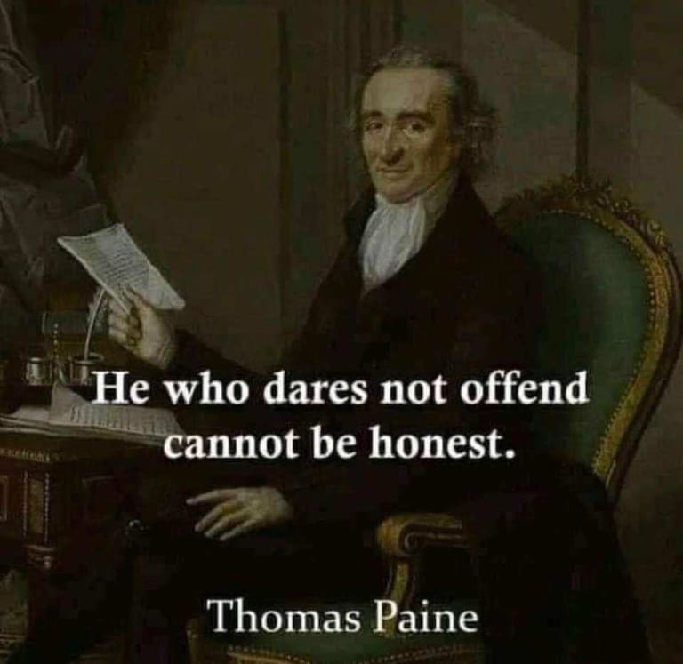 be brave. if I can handle the political attacks and character assassination, you can handle a little heat in the interests of liberty and integrity