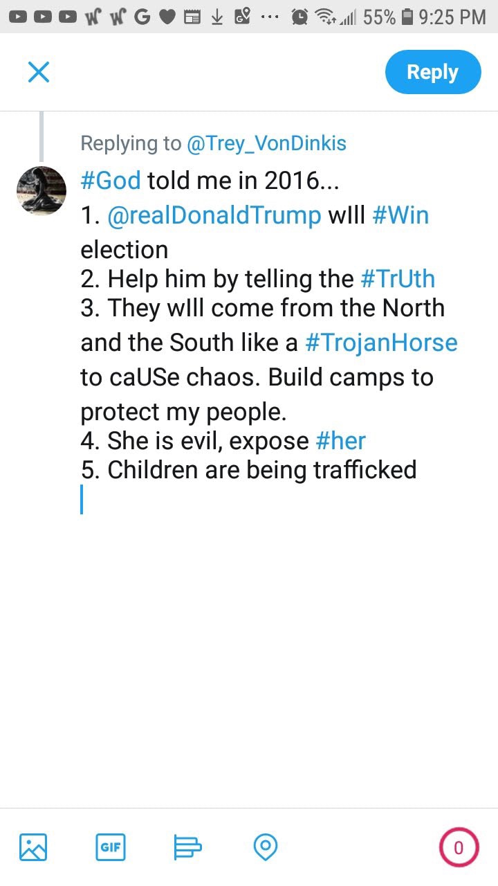 Also…
“Famine is next. Tell them to plant 🌱 seeds.”
“The drones are coming!”
“Seven nations Army.” ...