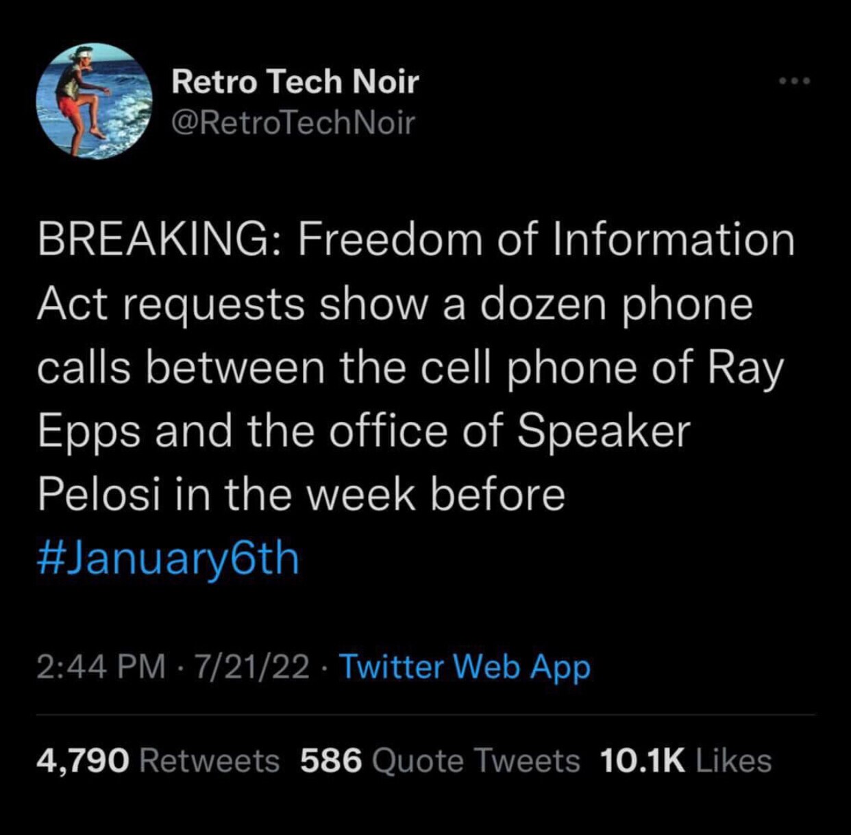 💥💥💥 RAY EPPS AND NANCY PELOSI CONNECTED:
I haven’t been able to verify this yet but if this is true it’s HUUUUUGE! And finally proves Ray Epps is an undercover government agent tasked with triggering as much upheaval
At J6 as possible.

@LanceMigliaccio @GeorgeBalloutine @LaraLogan @JackPosobiec
@SteveBannon
@WarRoom

#J6 #RayEpps #TheBigMig 

 