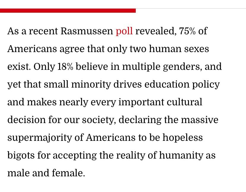 America First 2022 candidates must support a restoration of reason regarding gender issues - protect...