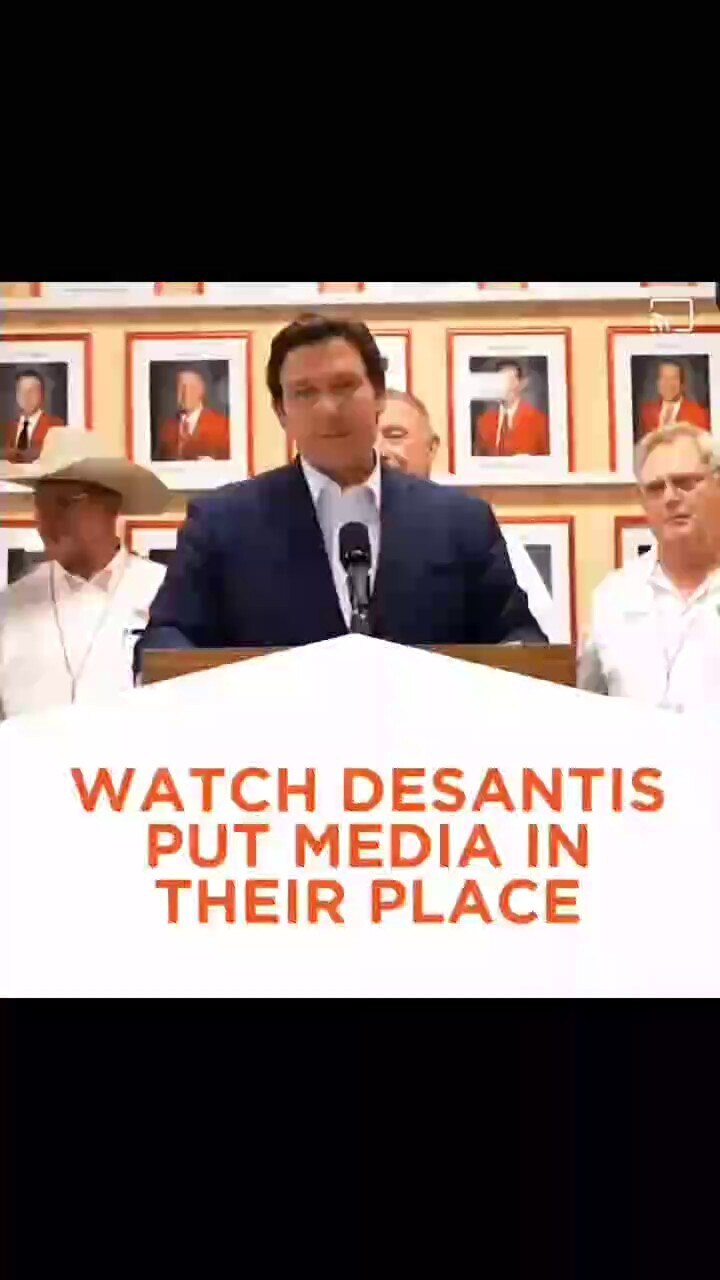 Governor DeSantis destroys the fake news peddling false narratives. 

We need more politicians like ...