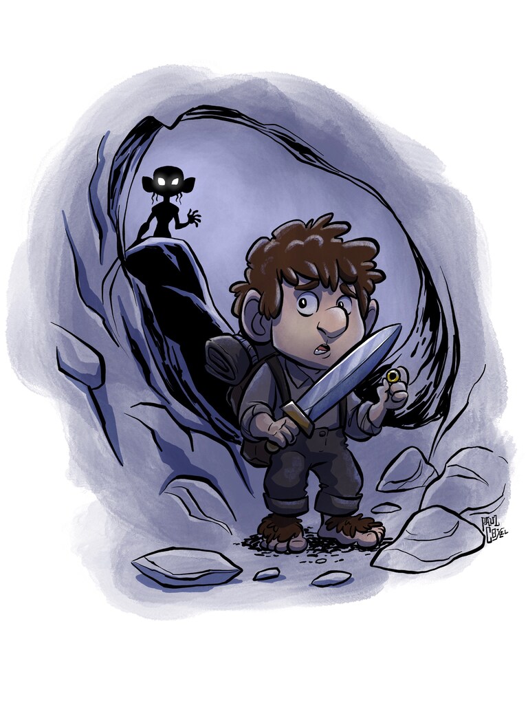“What has it got in it’s pocketses?”
#hobbitday #hobbit #bilbo #bilbobaggins #thehobbit #lotr #lordoftherings #drawing #sketch #sketchbook #illustration #