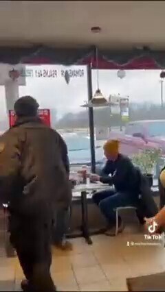 Standing up to the Brownshirt #Nazis in Canada. Diner owner runs off lockdown police after they can'...