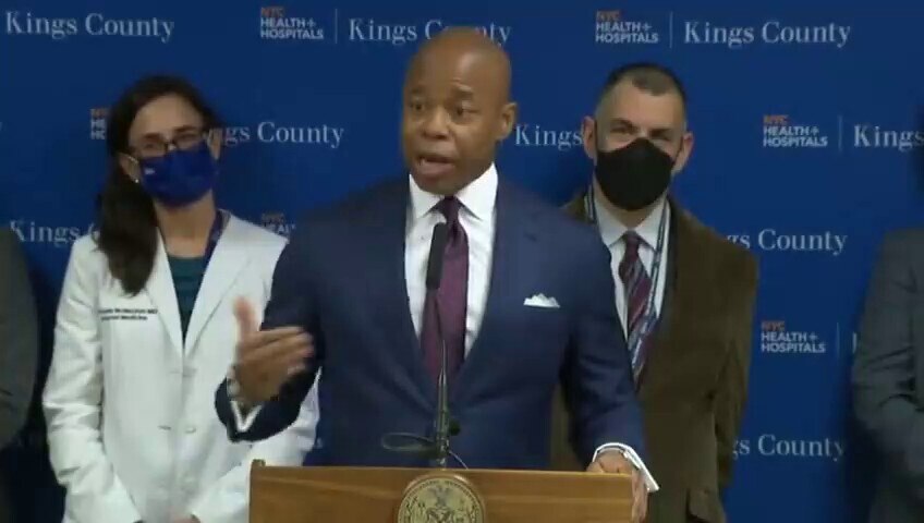 NEW - NYC Mayor: "I’ve got to get New Yorkers to eat a plant-based centered life."