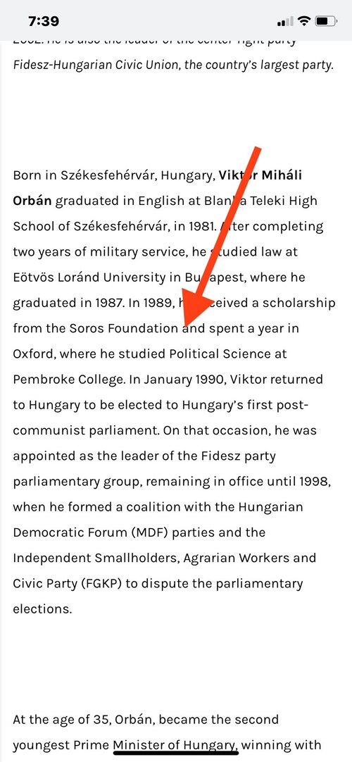 What is the ramifications of this? Huawei in Hungary. Orban is a WEF alumni and benefactor of a Soro...