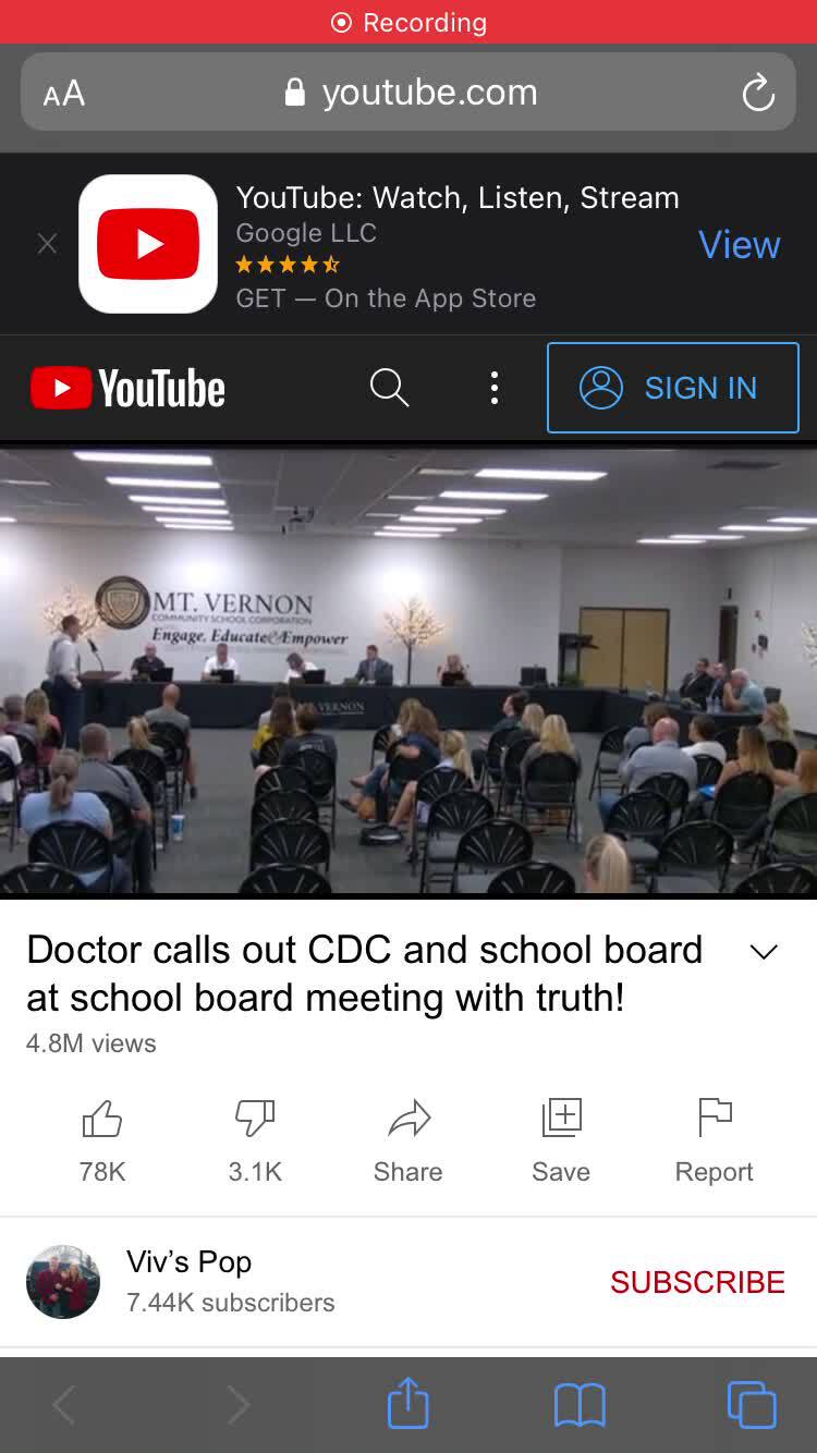 This dr nails the school board - you tube pulled it. But I recorded it before they deleted. 😁