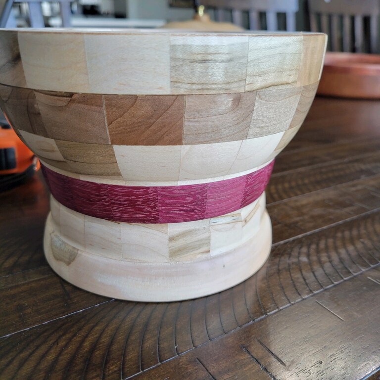 maple and purple heart. 