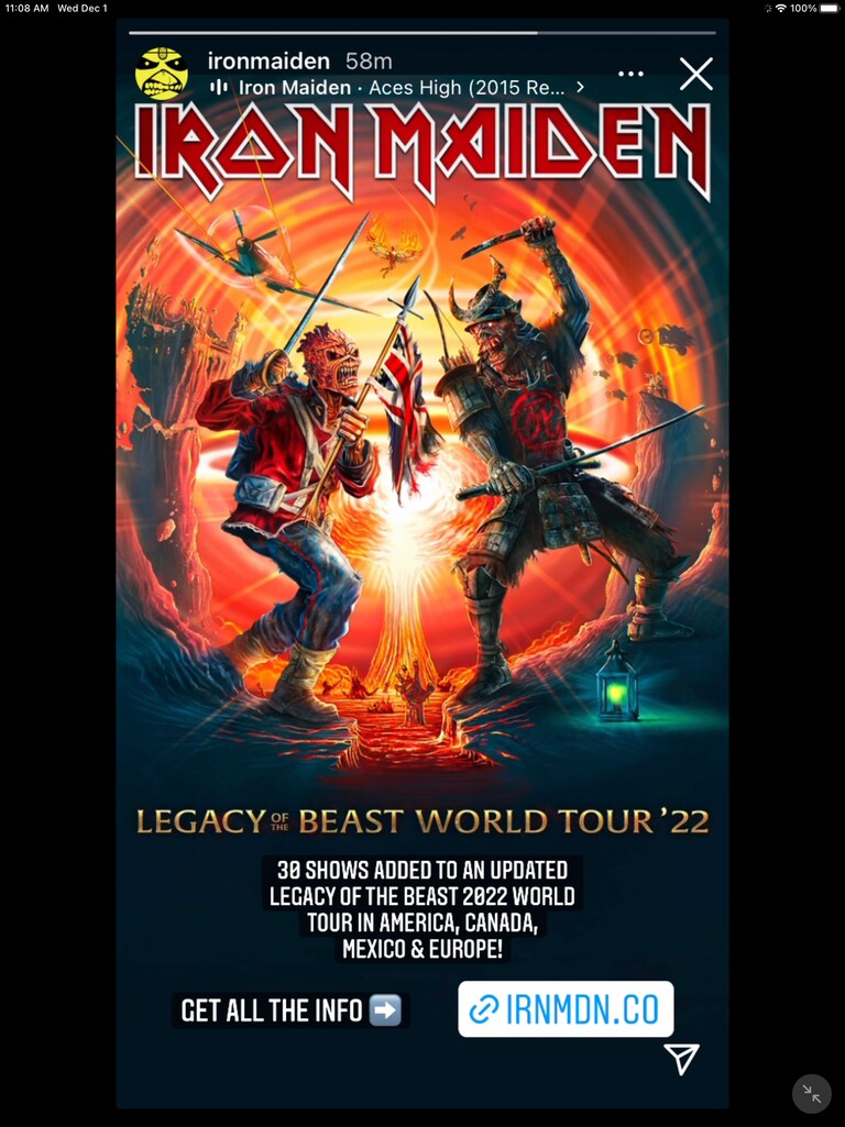 I am going to a few shows on this tour. 