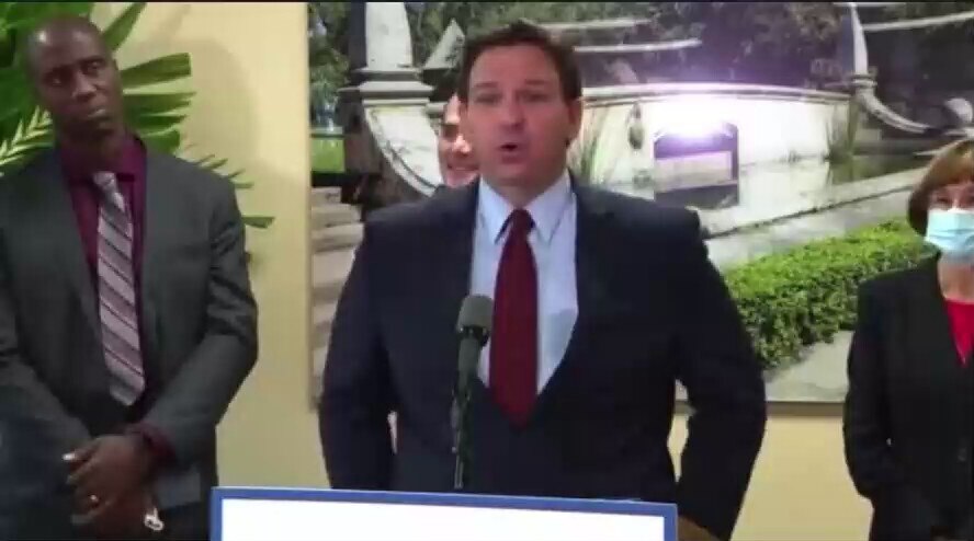 NEW: @GovRonDeSantis says the anniversary of January 6th is “not something that most Floridians have...